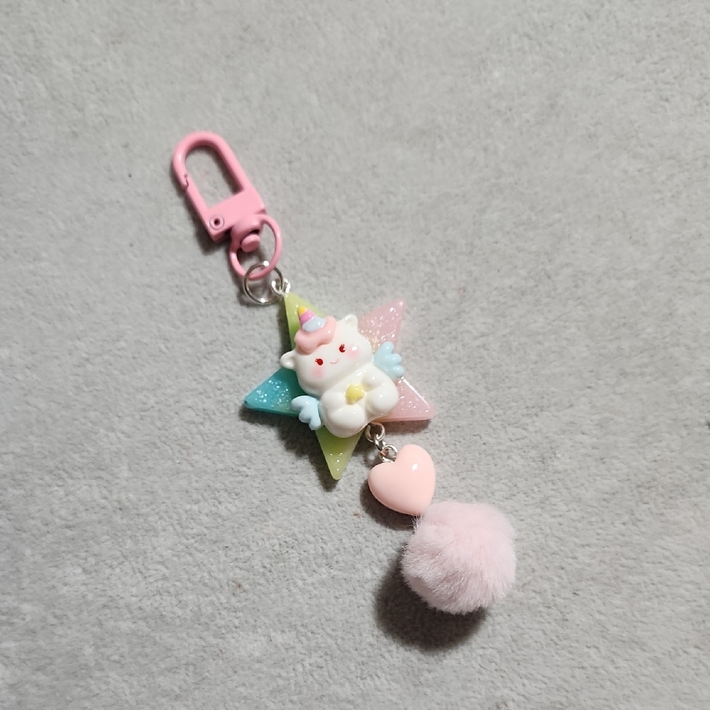 Pastel Unicorn Star Key Holder